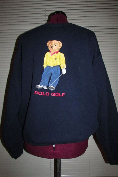 vintage polo bear sweatshirt|More.